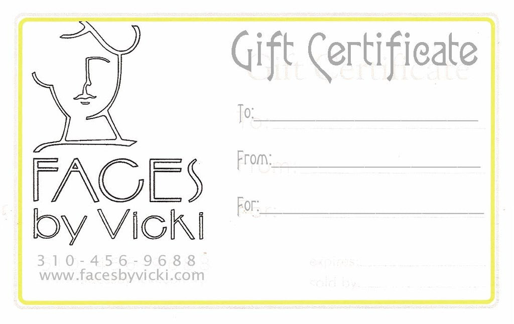 Faces by Vicki Gift Card - ecologica Skincare of Malibu